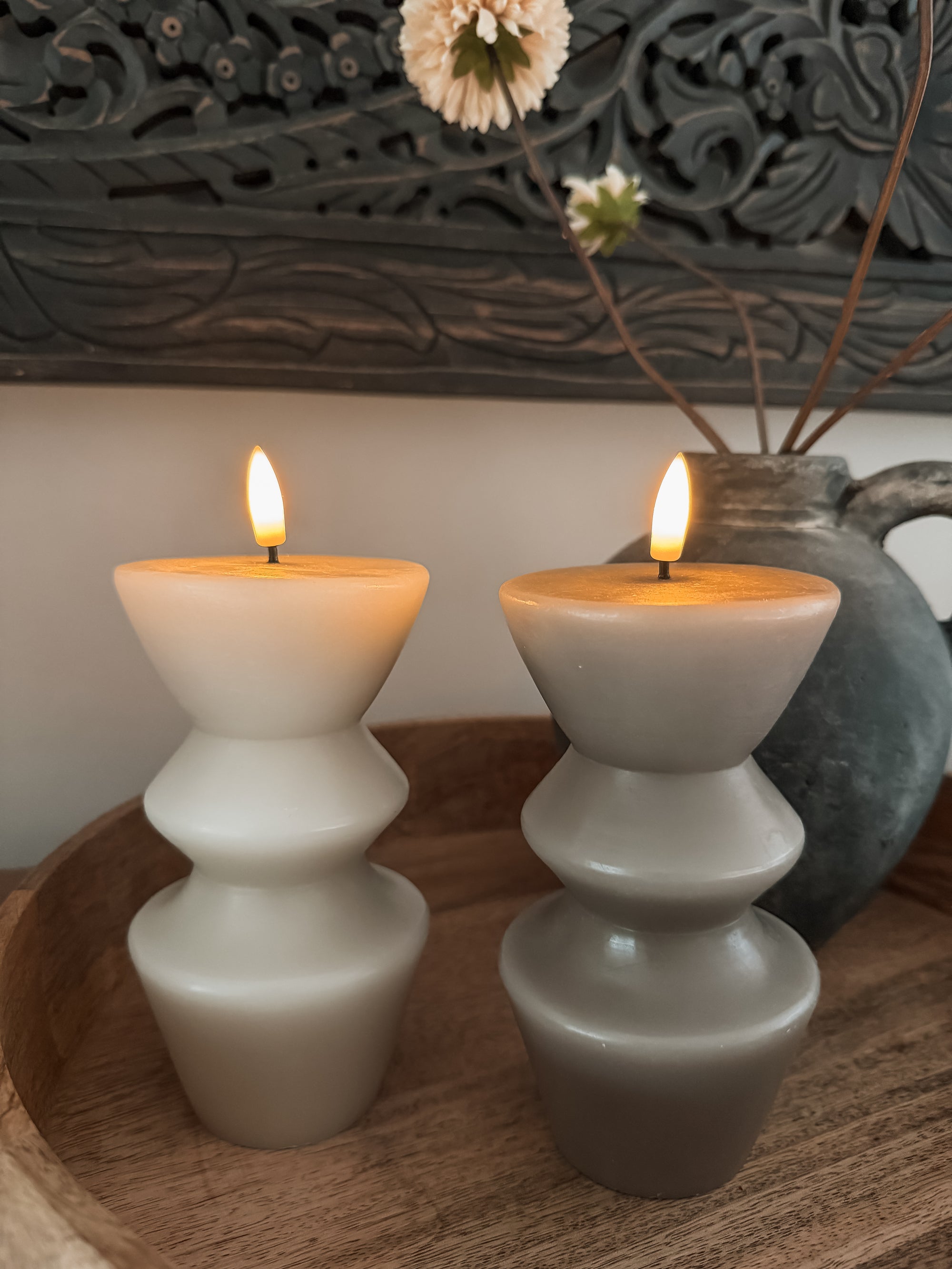 Zandloper Staand Taupe