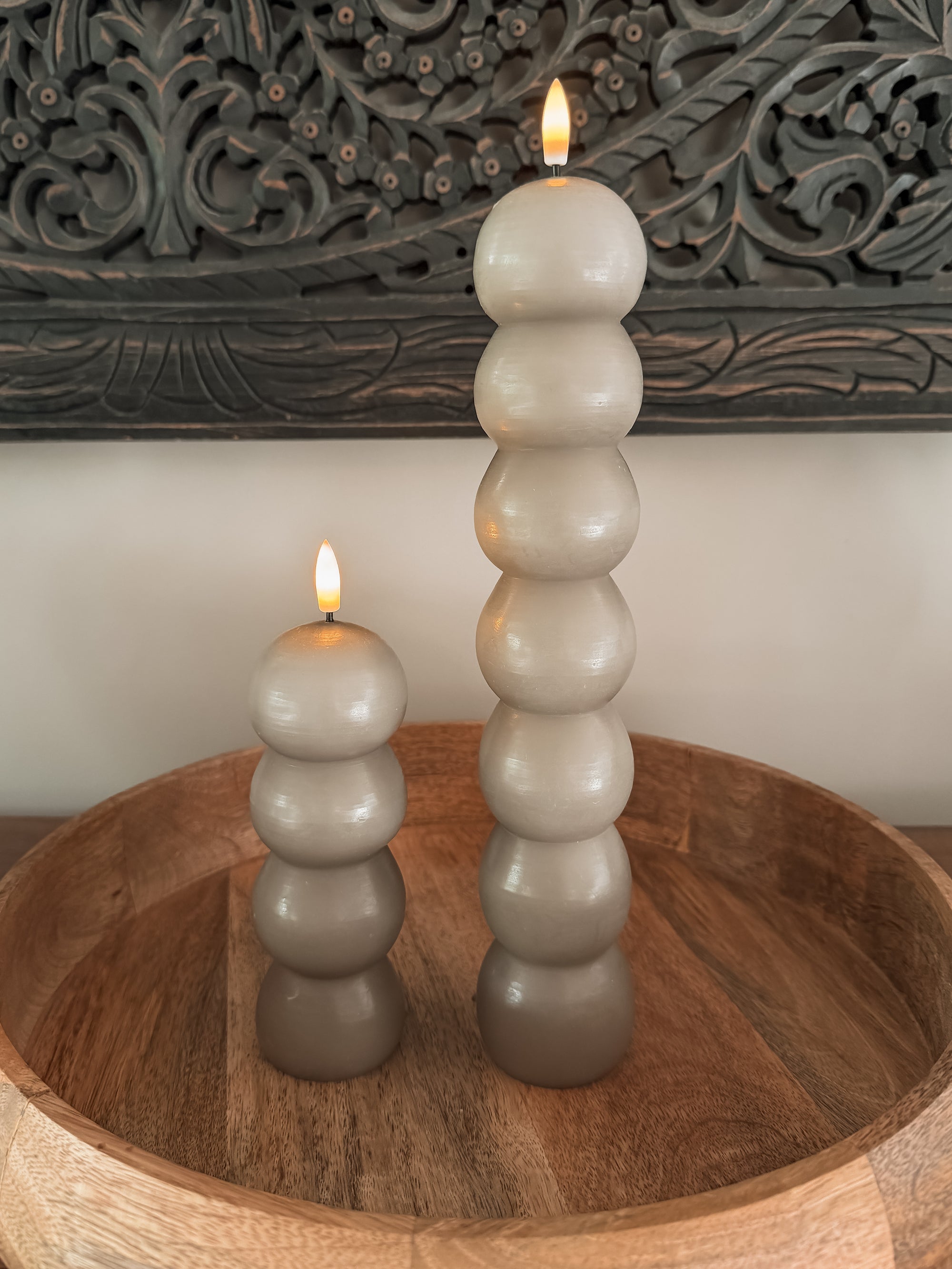 Bubbel staand kort taupe