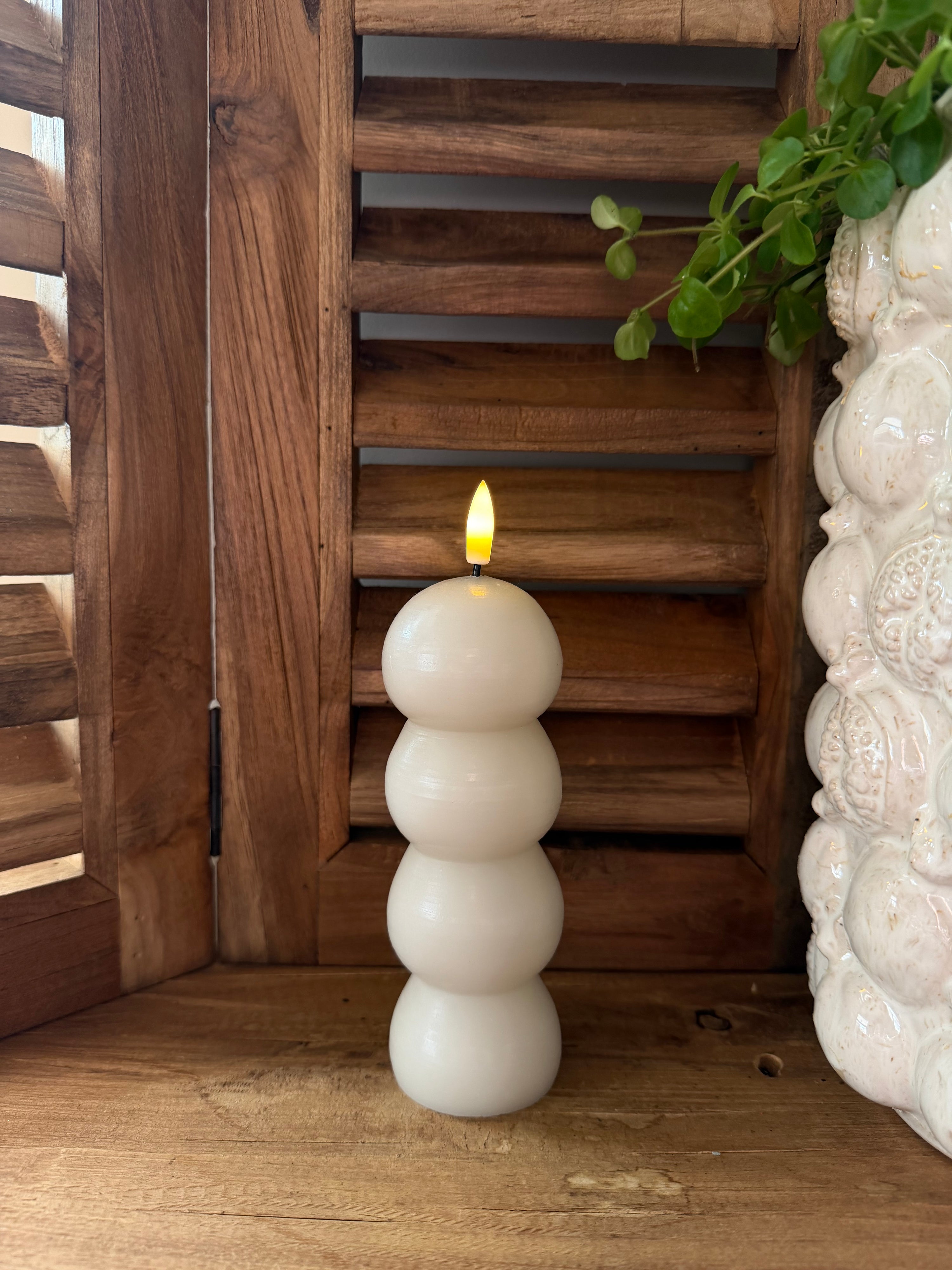 Bubbel staand kort Beige